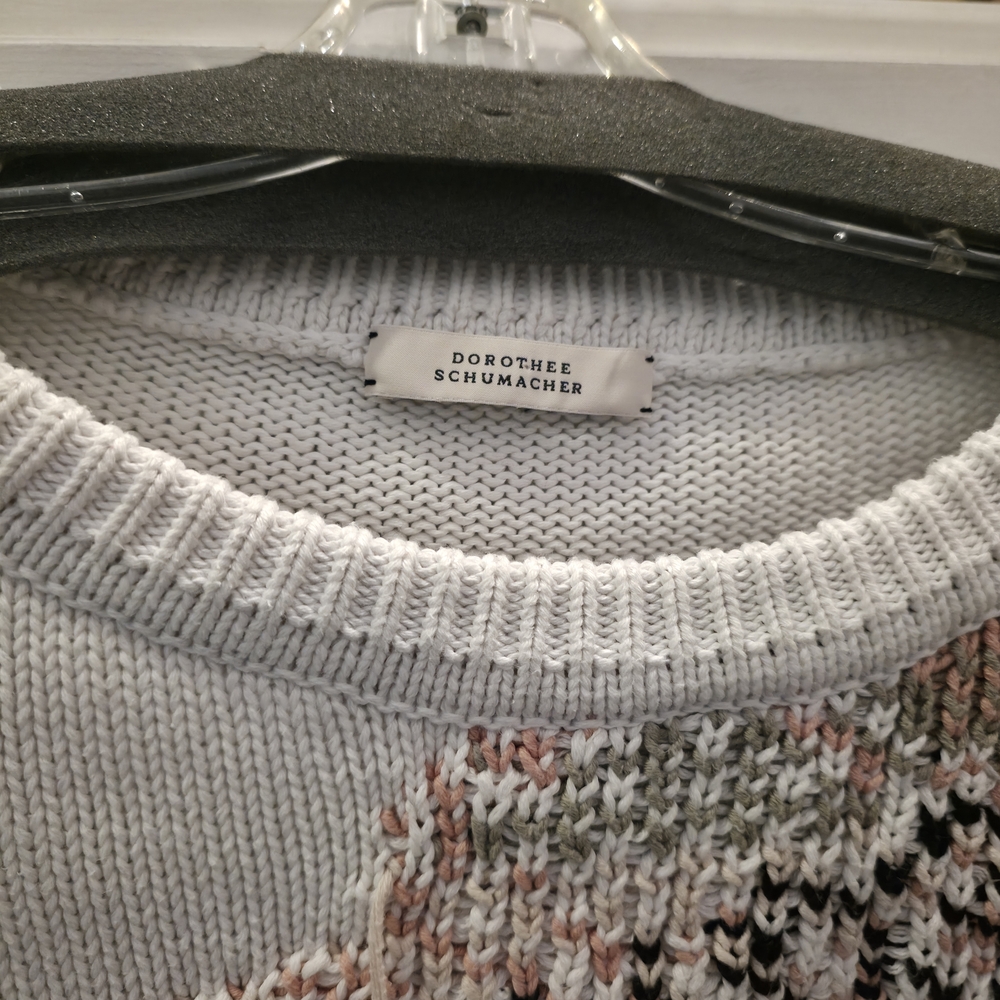 Dorothee Schumacher Fringe Sweater Cotton Knit Size Small - Picture 3 of 14